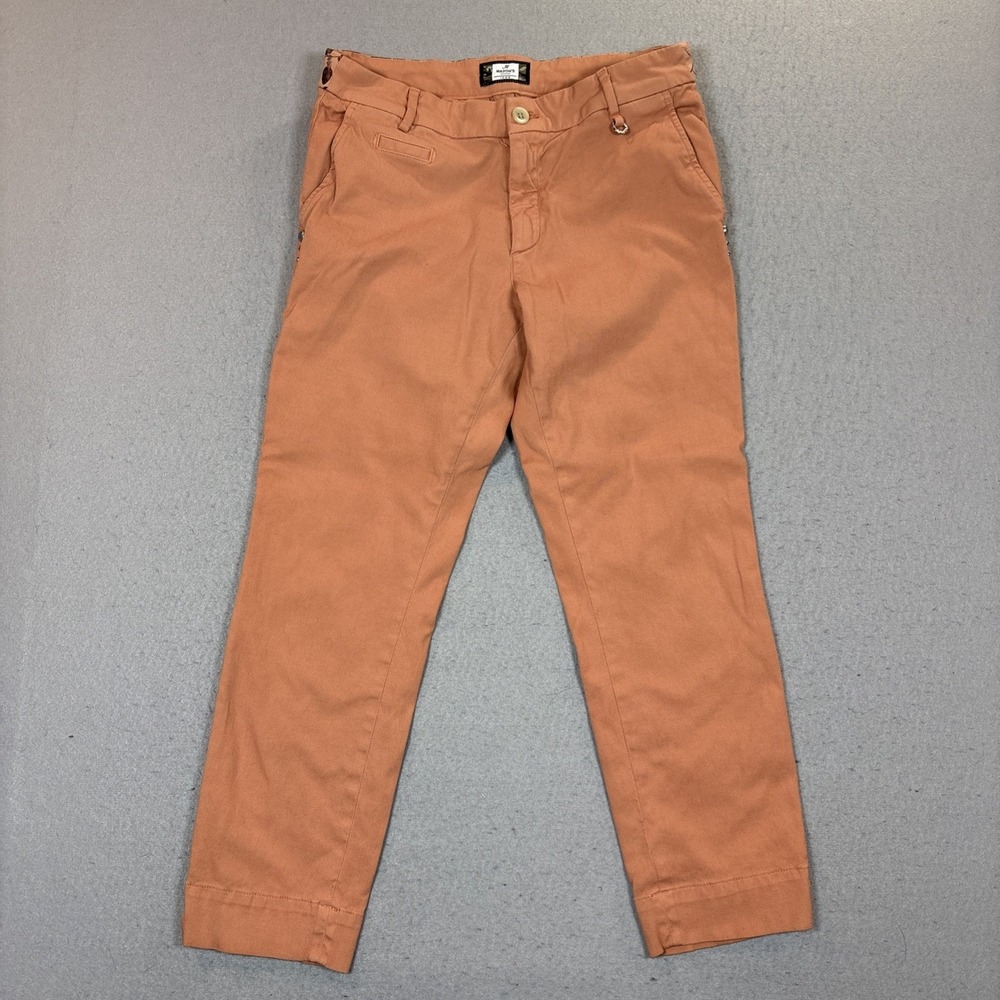 Masons Clothing Icon Curvy Jaqueline Capri Pants Size 40 Peach Stretch